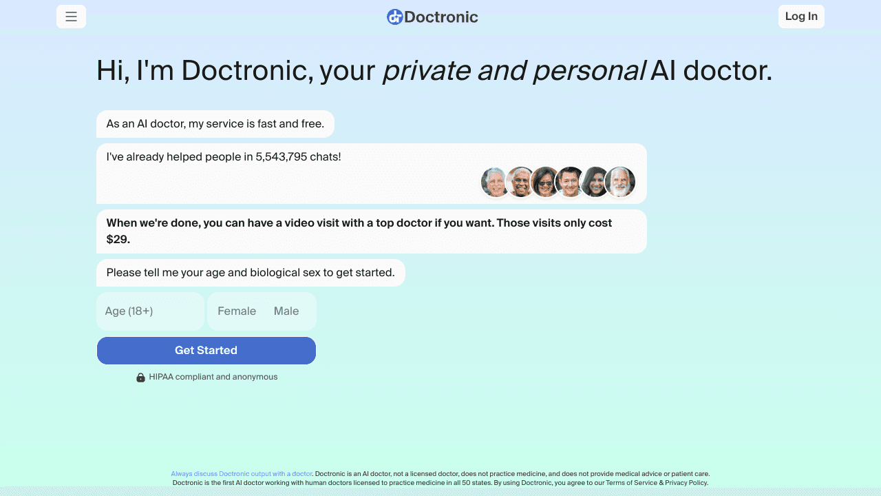 Doctronic AI + Human Doctors 