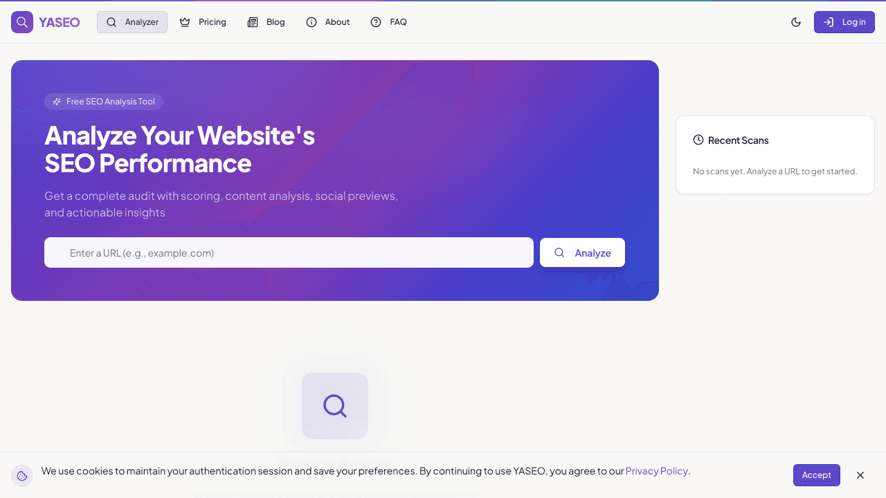 yaSEO - Free SEO Analysis Tool