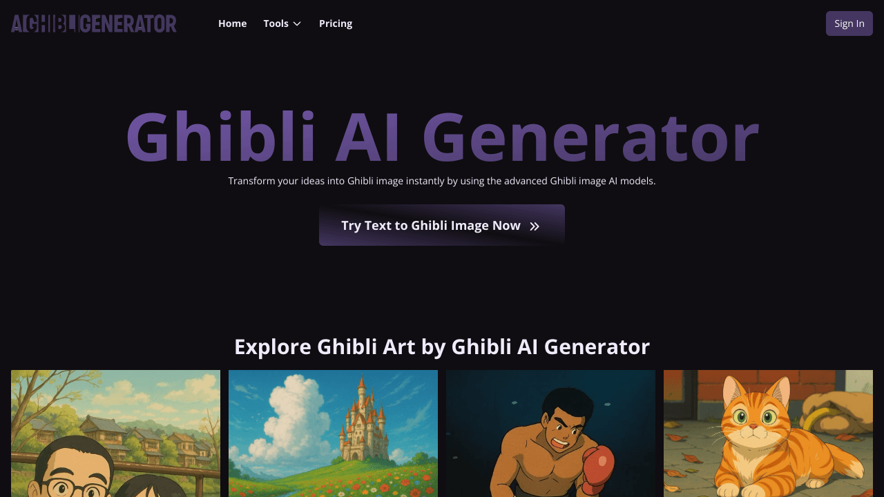 Ghibli AI Image Generator