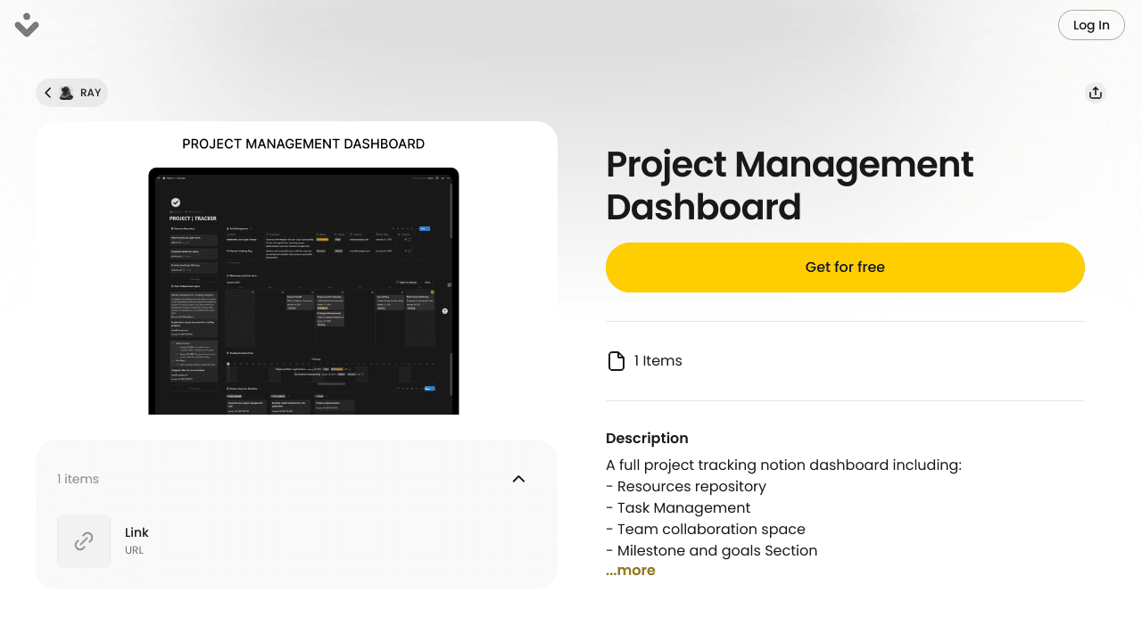Project Management Dashboard