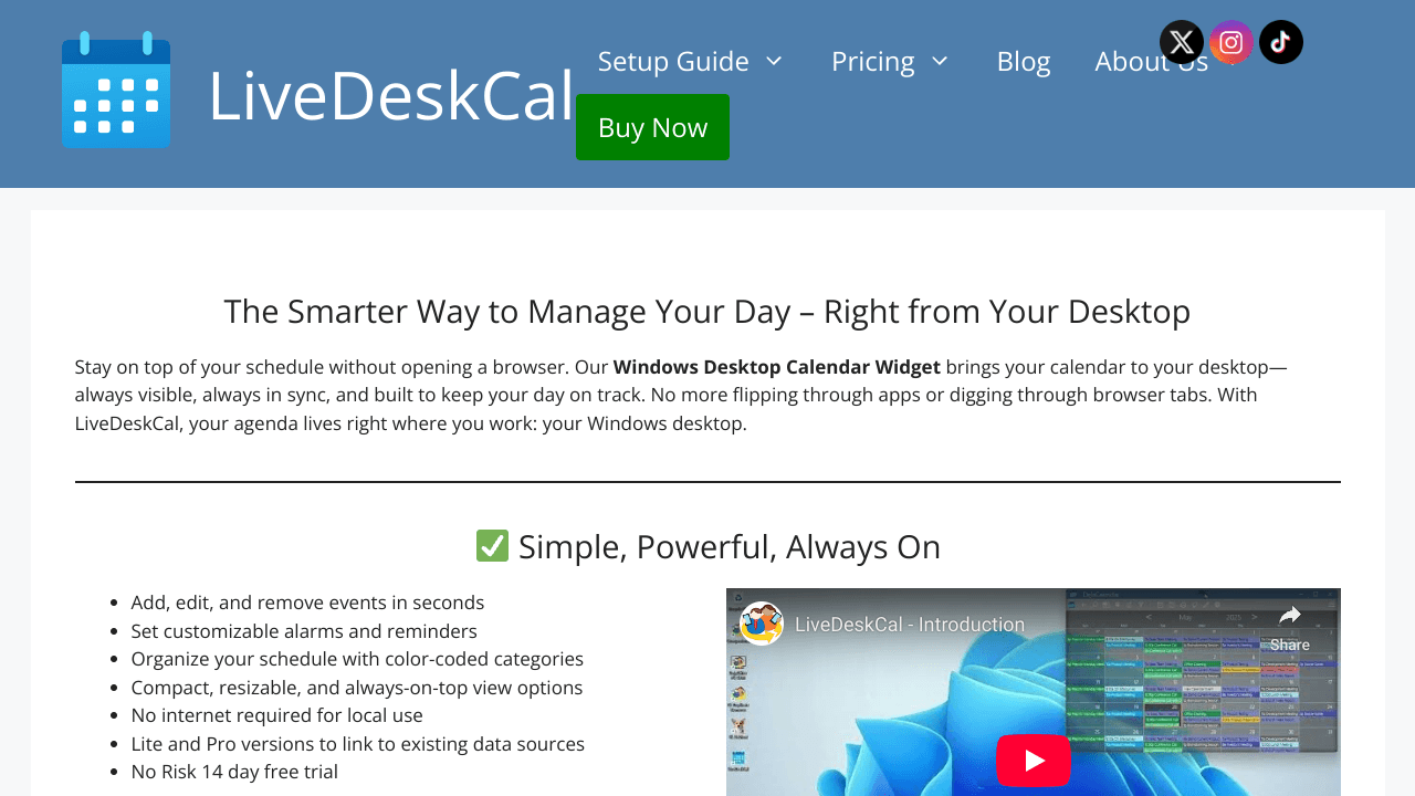 LiveDeskCal