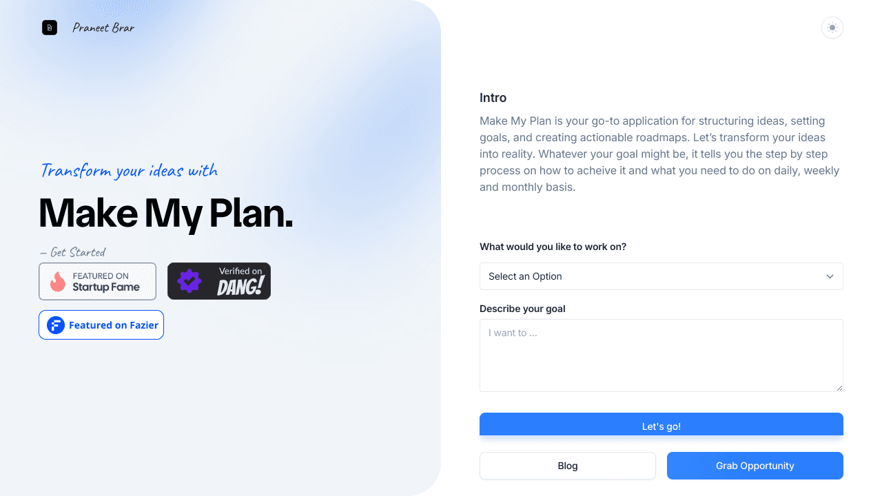 Make My Plan