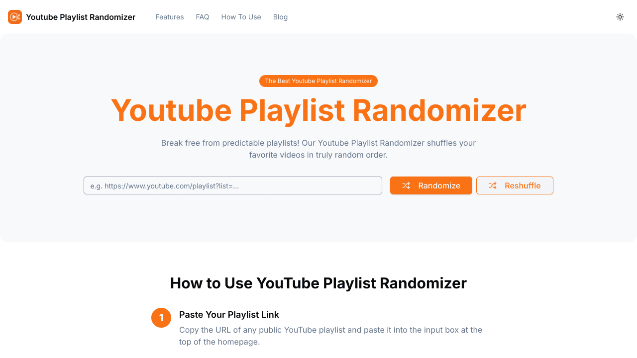 YouTube Playlist Randomizer