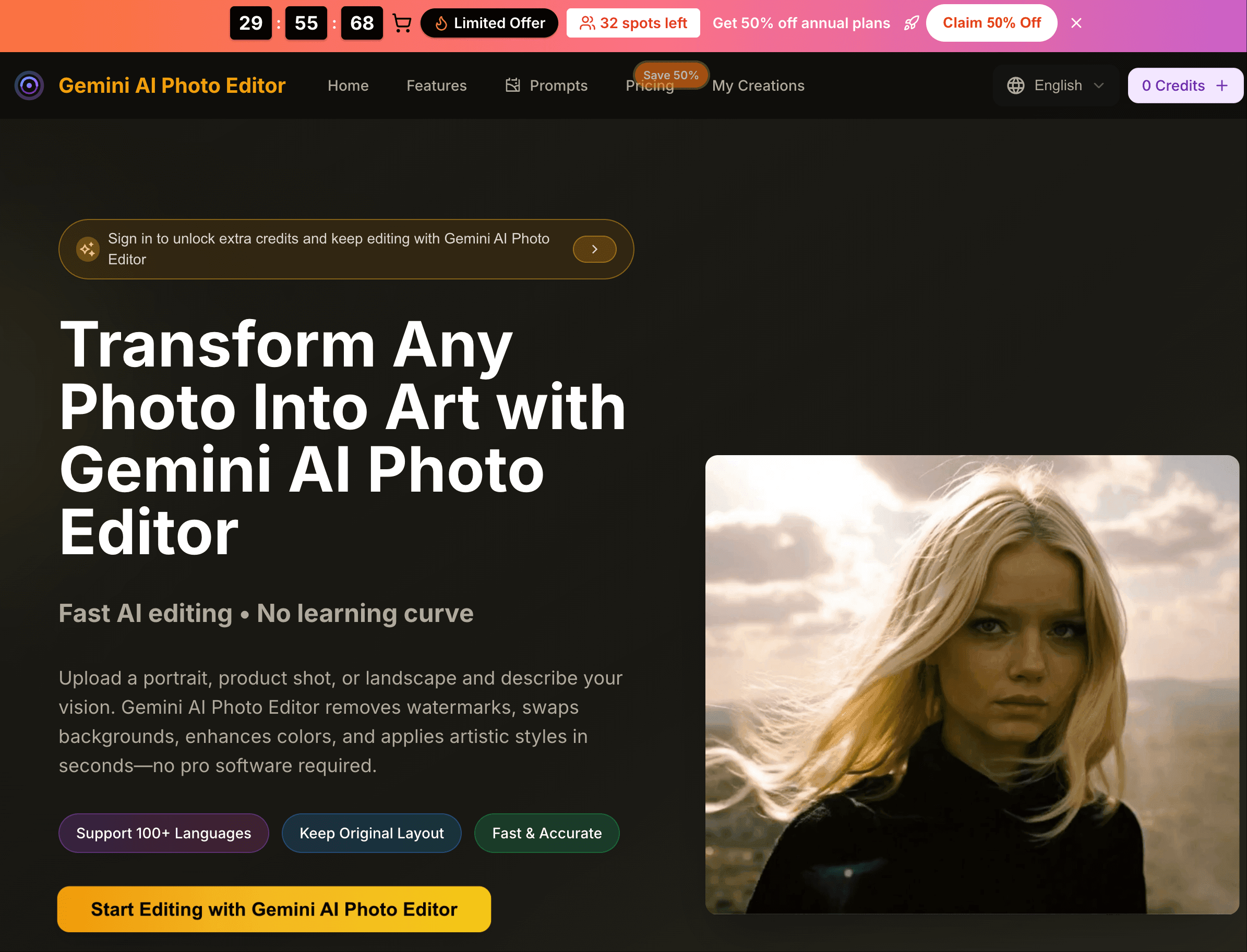 Gemini AI Photo Editor